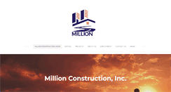 Desktop Screenshot of millionconstruction.com